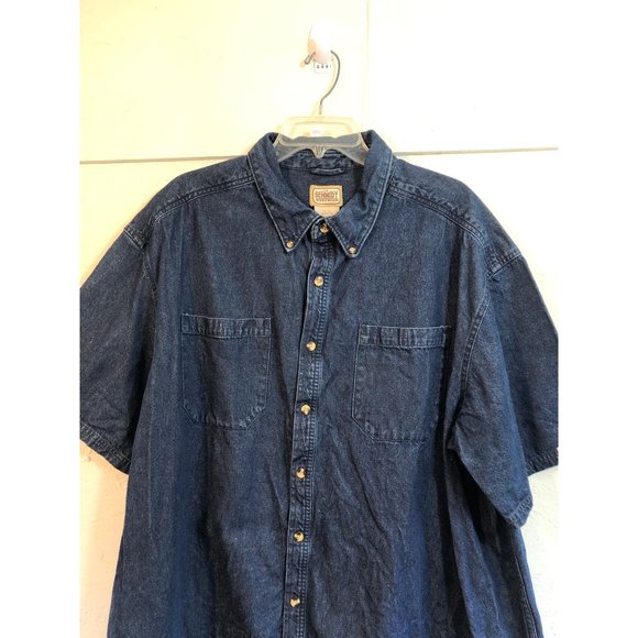 C.E. Schmidt Workwear Denim Blue Jean Button Up Work Shirt - Size 2XL - Picture 4 of 10